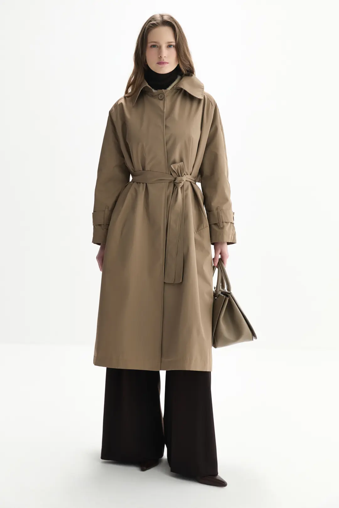 Kemerli Oversize Trençkot 5