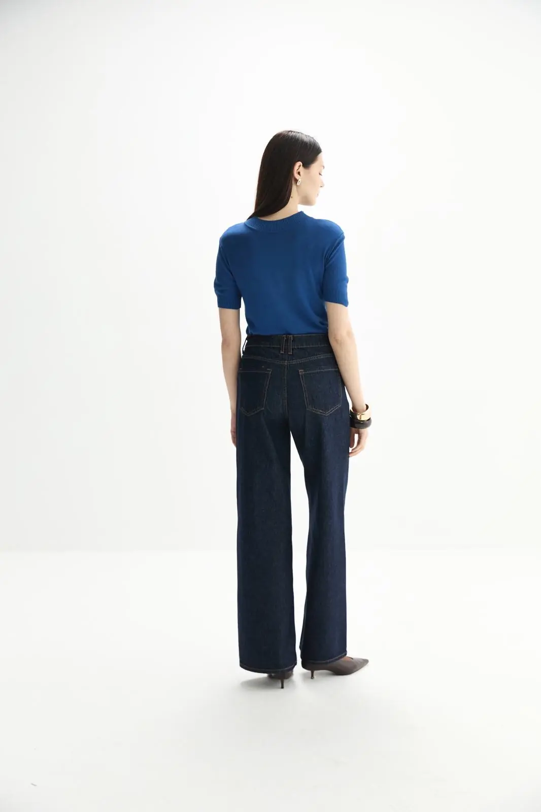 Zincir Detaylı Denim Pantolon 7