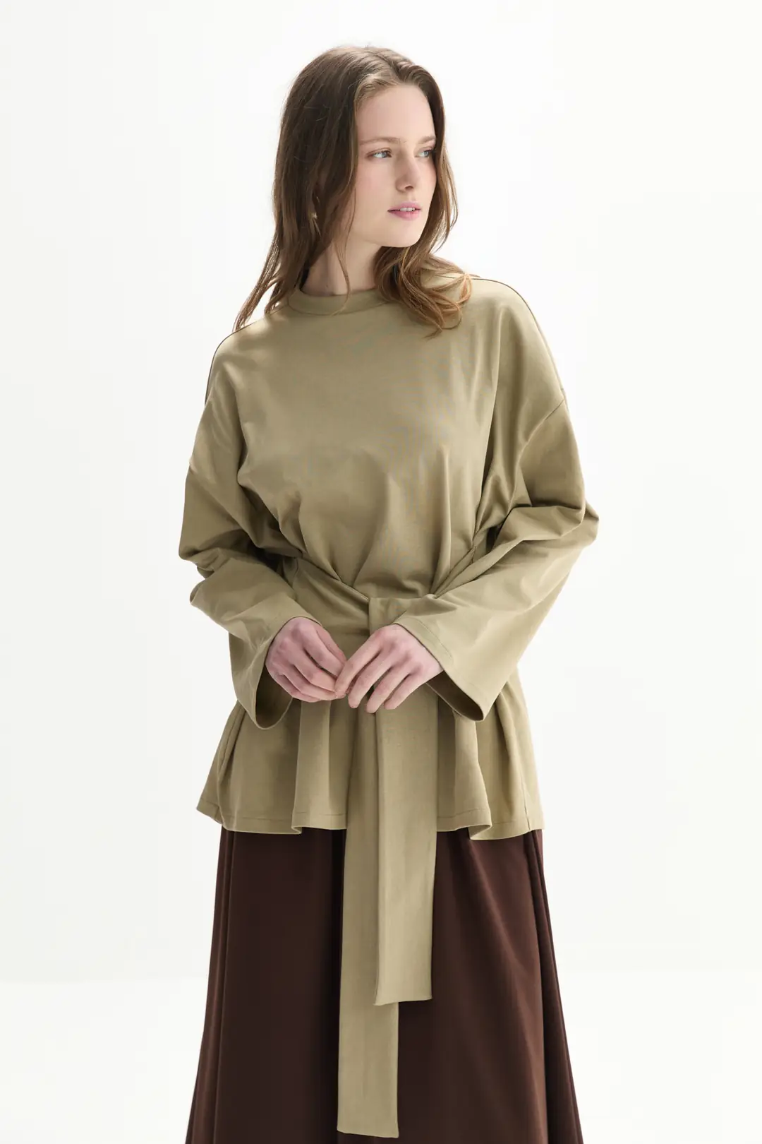 Bağlama Detaylı T-shirt 15