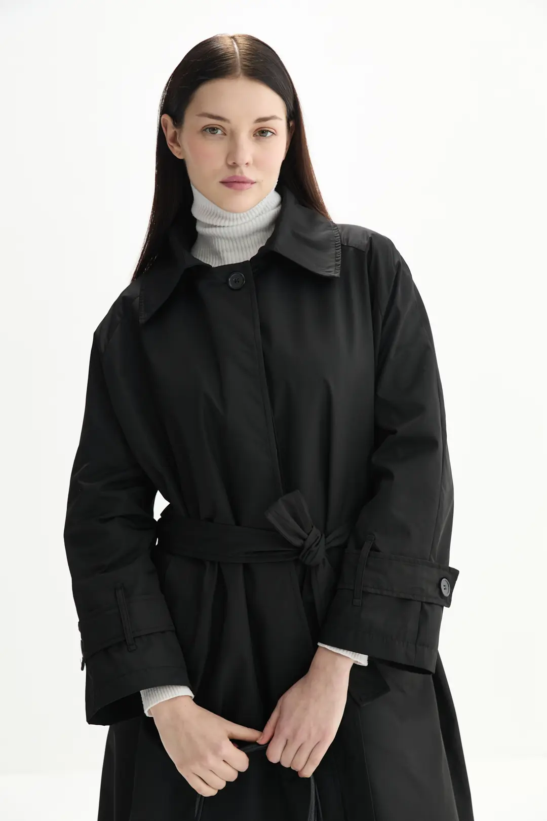 Kemerli Oversize Trençkot 19