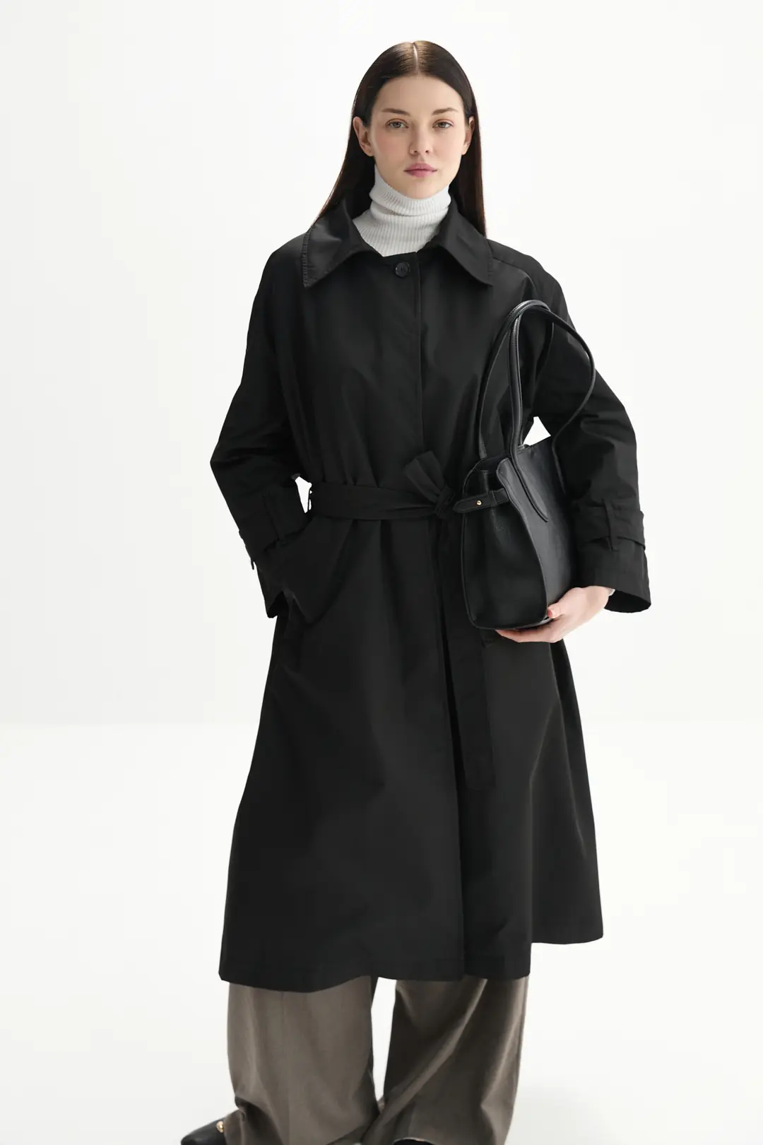 Kemerli Oversize Trençkot 22